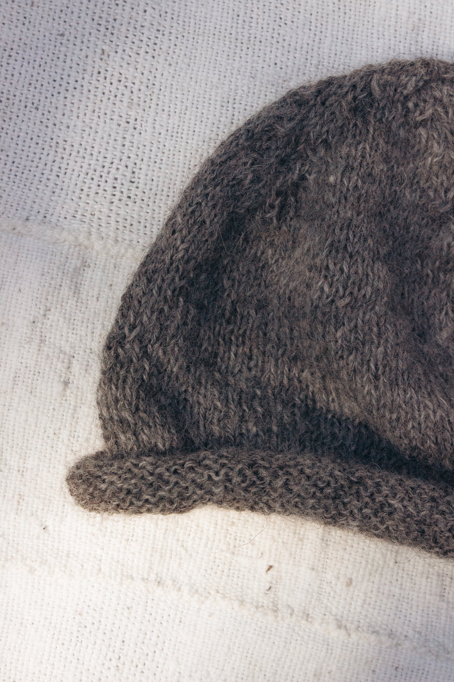 Wool Knit Stockinette Beanie