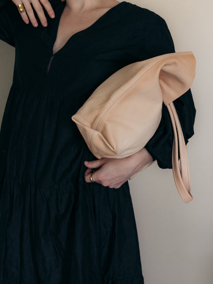 Vegetable Tanned Leather Tote Bag