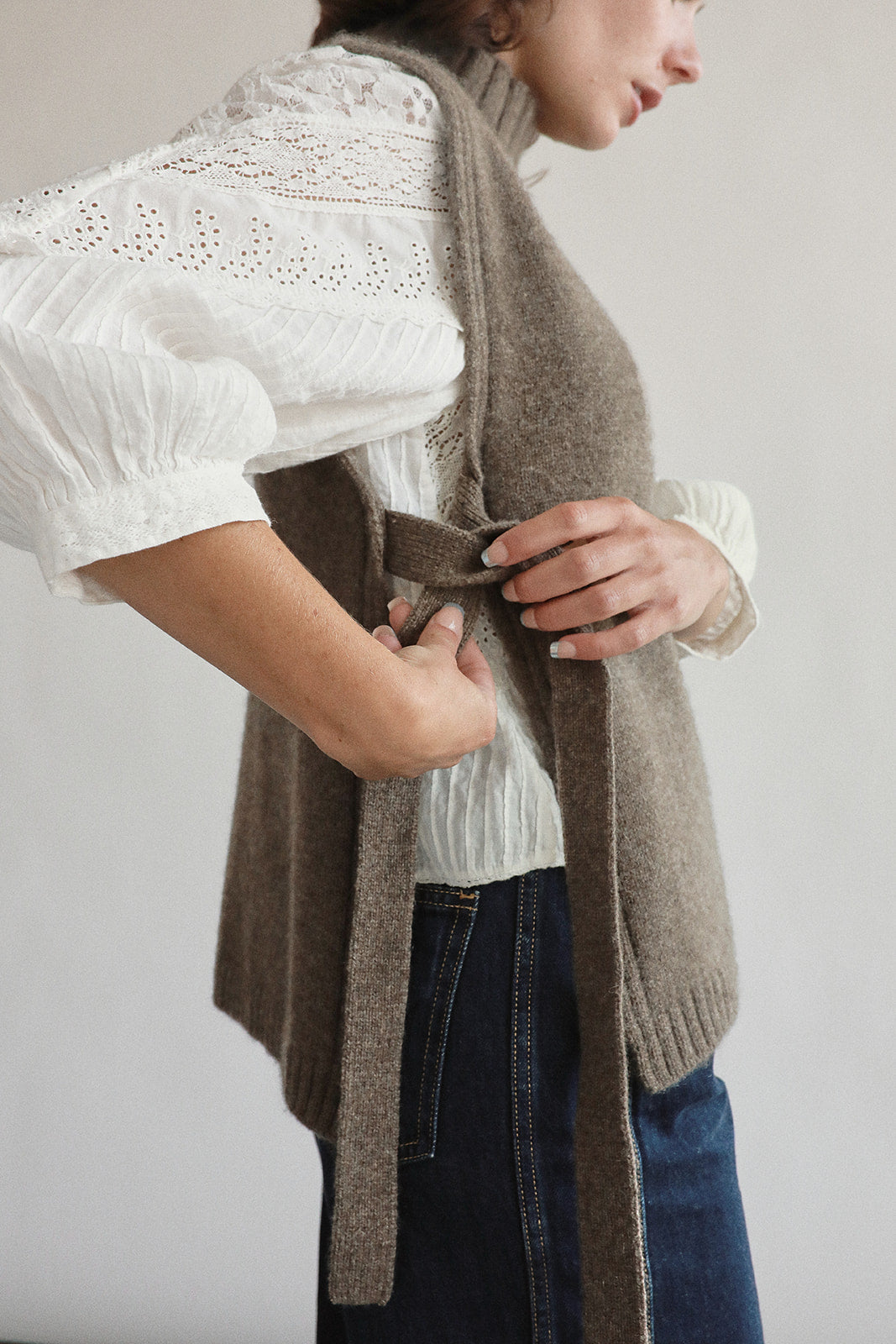 No.36 Tie Side Sweater Vest