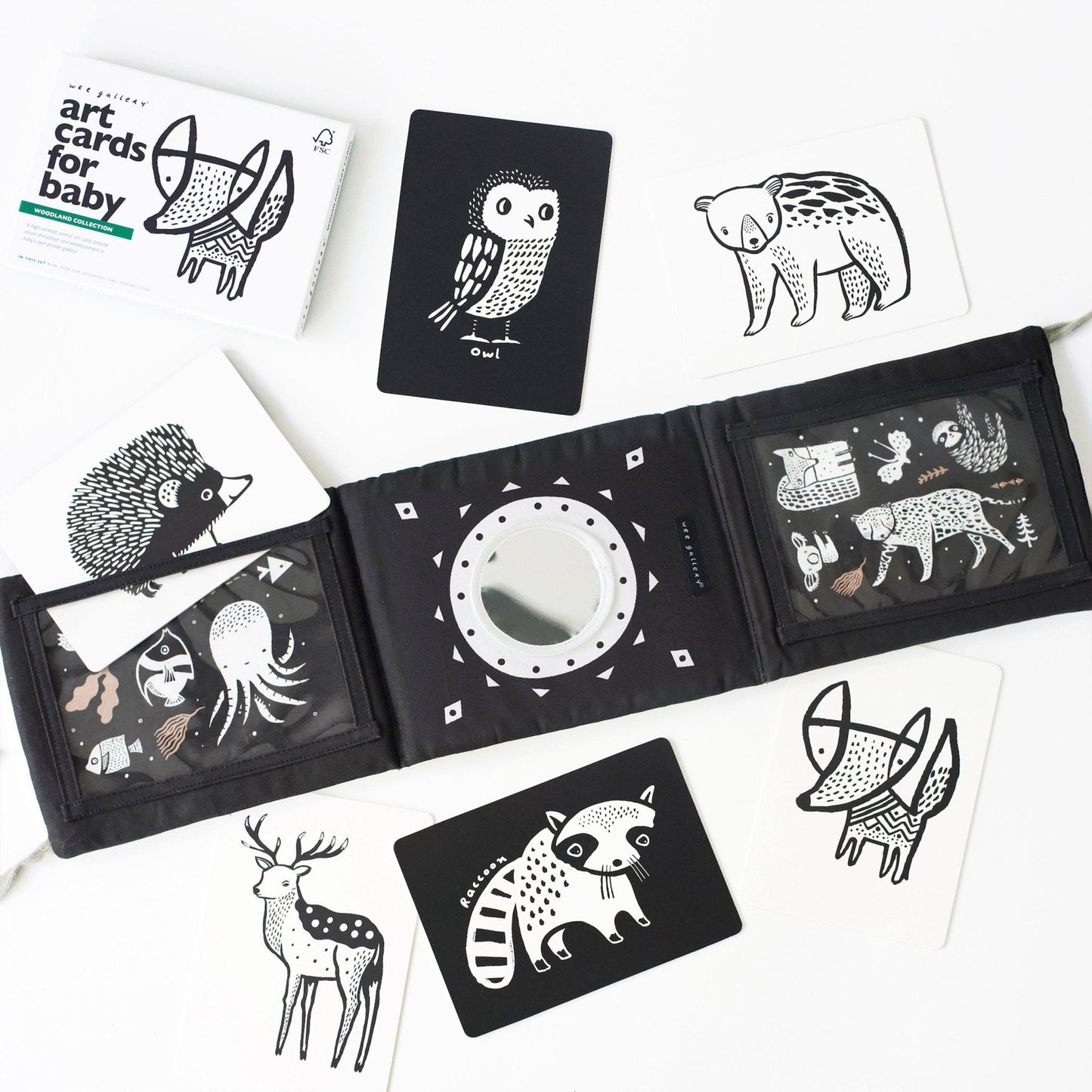 Baby Tummy Time Gallery with Mirror Gift Set